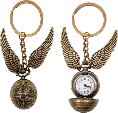 GT Gala Time Antique Harry Potter Snitch Ball Pocket Watch Bike Key Chain Key Ring Men Women Key Chain