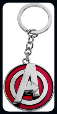 Meeko.com Keychain-Good quality Avengers Logo Rotating Spinner Keyring-A Key Chain