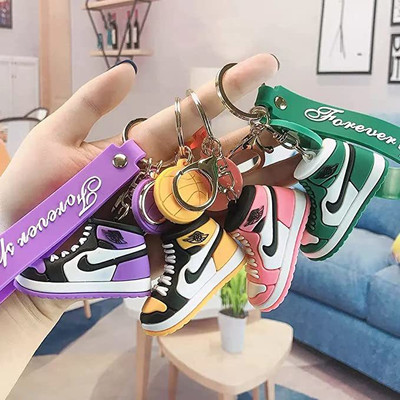 gtrp New Trending Sneakers keychains 3D Cute Sneakers/Shoe Design Keychain Pack Of 4 Key Chain