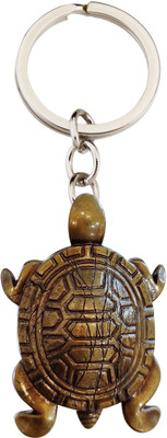 BLESSINGS Tortoise Bronze Effect Plastic Key Chain