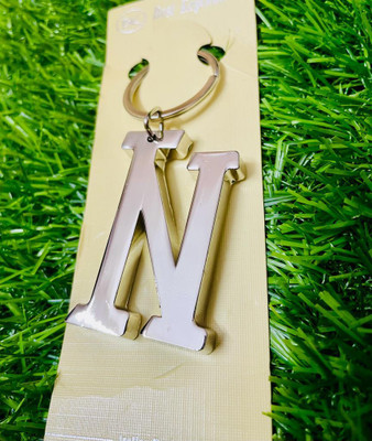 GKM N alphabet high quality key ring heavy duty keychain for boys & girls Key Chain
