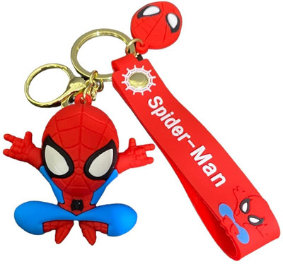 ravariya graphics Cartoon Keychain| Silicone Spider-ManKeychain|Kids Keychain|Spider-Man Keychain Key Chain