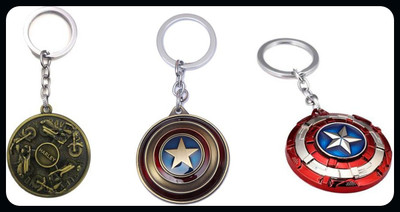 GSV Harley Captain America Shield Keychain_J195 Key Chain