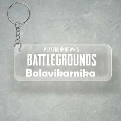 SY Gifts PUBG Design With Balavikarnika Name Key Chain