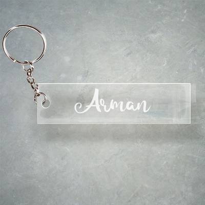 T clearance name keychain