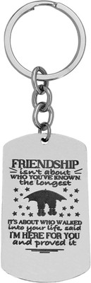 M Men Style Personalised Friendship Stainless Steel Keychain LCShivKey243 Key Chain
