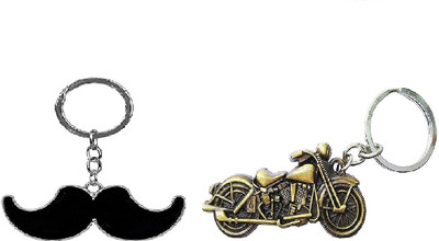MOREL BIKE AND MOOCH KEYCHAIN for Men And Women for Gifting COMBO RANDOM COLOUR Key Chain