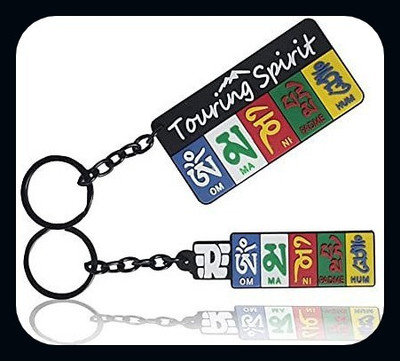 Meeko.com combo Tibetan Ladakh Prayer PVC Keychain-A Key Chain