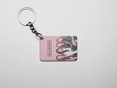 Convay Black Pink Heart Shape Keychain set 4 Key Chain