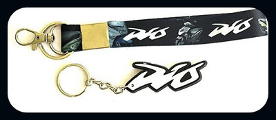 Meeko.com Dio tag with Singal Side Dio Rubber Key Chain and Key-Ring - White-A Key Chain
