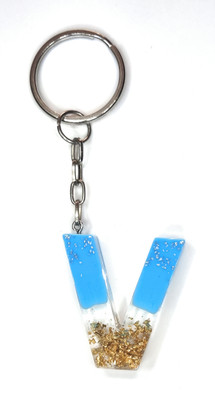 Swasti RESIN SKY BLUE KEYCHAIN-V Key Chain
