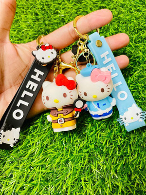 GKM Hello Kitty Premium quality combo set 3D keychain for men/woman Key Chain