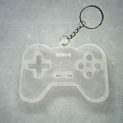 SY Gifts Gamer Design With Rakhi Name Key Chain