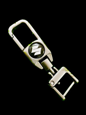 gtrp Metal Keychain Side Logo Keychain Premium and Stylish Design | Black Color 40 Key Chain