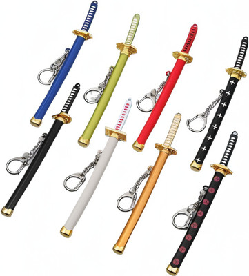Shining Gift Sword Metal Samurai for Car, Bike & Bag (Random Colour 1 pcs) Key Chain