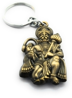 High Choice Lord Hanuman Bajrangbali Double Sided Metal Key Chain