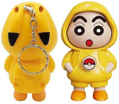 Bhive Shinchan Keychain with 3 Expressions, Unisex Keychain for Bags, Cars & Gifts Key Chain