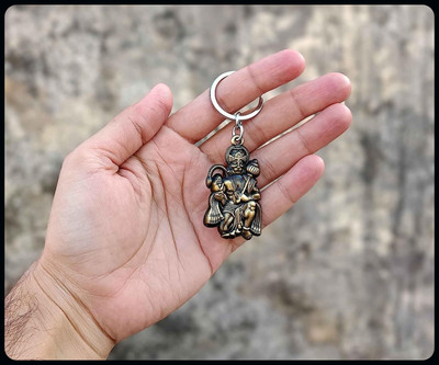 gtrp Keychain-Hindu Lord Bajrangbali Hanuman idol Monkey God of Devotion Key Chain Key Chain