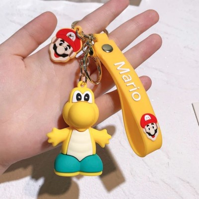 Mubco Super Mario Yoshi 3D Keychain | Strap Charm & Hook | Cartoon Model Toys Gift Key Chain