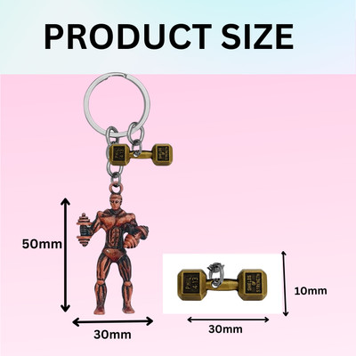 Shiv Jagdamba Fitness Gym Keychain Bodybuilder Motivational Workout Keychain SKeyCom202495 Key Chain