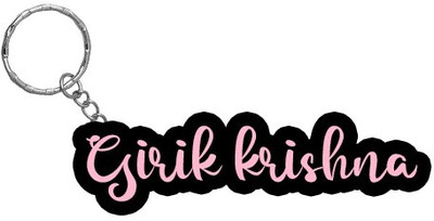 SY Gifts BPK Girik krishna Name Keychain Key Chain