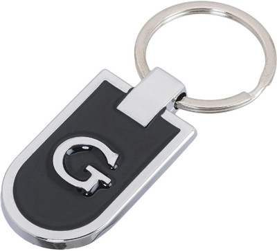 SRG Stainless Steel Alphabet Letter G Keychain Metal Initials AntiRust Keychain Key Chain