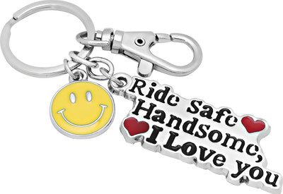Virom Ride Safe Keychain Perfect Birthday Anniversary Gift for Husband Boyfriend Hook Key Chain