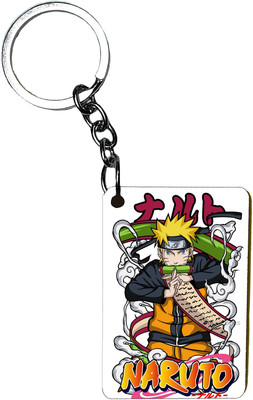 PurpleBees Naru-to Rectangle Shape Keychain - Stylish Accessory for Anime Fans A110 Key Chain