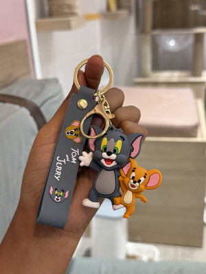 GT Gala Time Happy Tom & Jerry Cartoon Keyring Fun Gifting toy for Kids Boys Girl Return Gift Key Chain