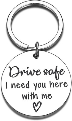 Hanu vedha Customized Drive Safe Keychain I Love You I Key Chain