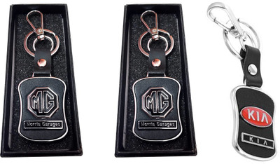 GSV MG,Kia logo Leather hook Keychain best quality keychain Key Chain