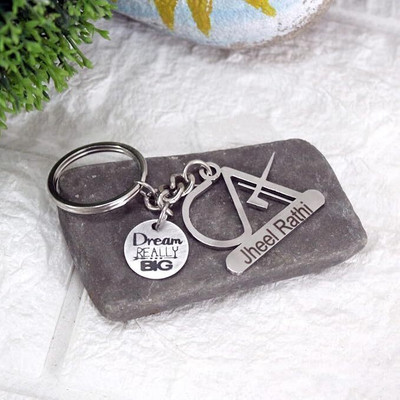 Savri Stainless Steel Professional Keyring for CA Key Chain
