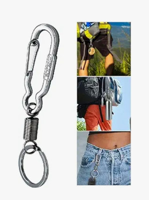 JAINSON MARTIN Steel Hook Bukkel With Spring Strong And Sturdy Keyring Key Chain