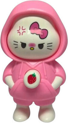 RR Shopping Zone Kitty Face Changing, Cute Cartoon Figure with Three Expressions Key Chain