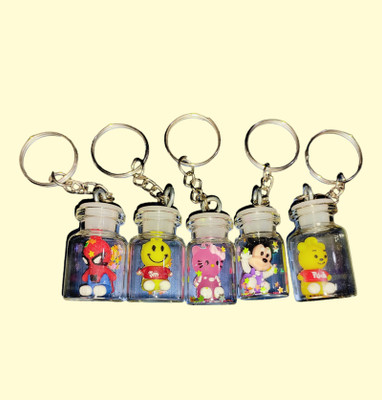 SHIVRAJ 5 pcs bottle keychain for kids and girlfriend Key Chain