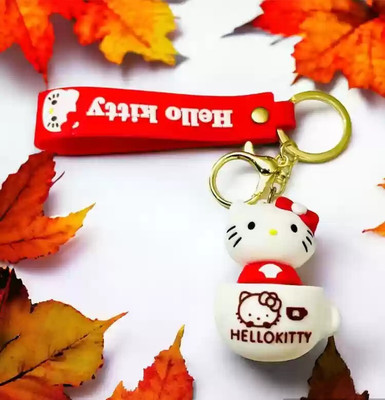 neze NZ Kitty Couple Keychains unisex Trendy Hello kitty keychain Key Chain Key Chain
