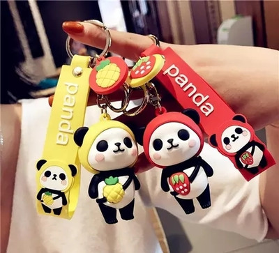 SRG Baby Panda Yellow And Red Panda Keychain_KC Key Chain