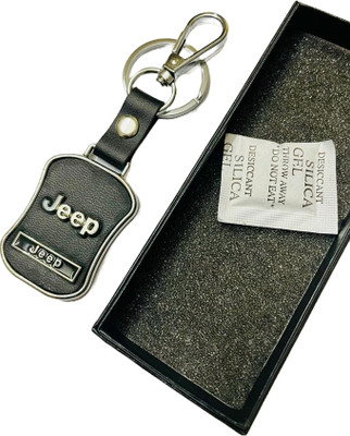GKM Car Jeep premium quality chrome finish double side hook keychain Key Chain