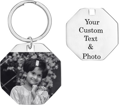 Sullery Photo Dog Tag Personalized Memorial Keyring With Picture for Unisex Key Chain