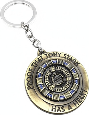 Electro Cloud Iron Man Arc Reactor Keychain | Proof That Tony Stark Has a Heart (Gold) Key Chain