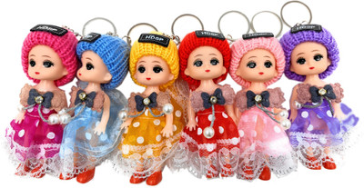 shinde exports doll girl keychain pack of 6 Key Chain