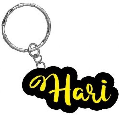 SY Gifts Hari Name Black Yellow Name Keychain Key Chain