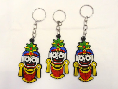 STECRAFTY Lord Jagannath Keyrings/Religious Key chains Pack of 3 Key Chain