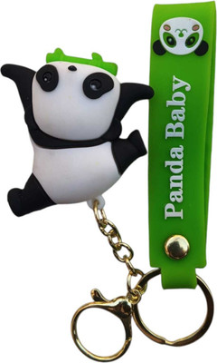 BRAJKART Panda3D Cycle Keyring with Metal Hook & Charm Purse for Kids,boys,girls KeyChain Key Chain