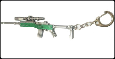 gtrp Top_Metal soldier Gun PUBG Key Chain G Key Chain