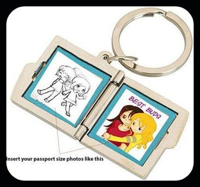 gtrp Trendy-Passport Size Photo Frame Mini Key Chain Key Chain