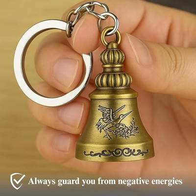 Bittycart Guardian Bell Keychain for Goodluck Blessing Tibetan Bell Key Chain Key Chain