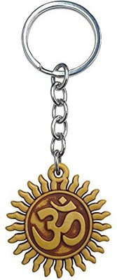 Meeko.com Hindu Religious Symbol OM Keychain for Car Bike Men Women Keyring Key Chain