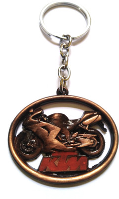 KTM bike shape keychains metal copper colour Key Chain