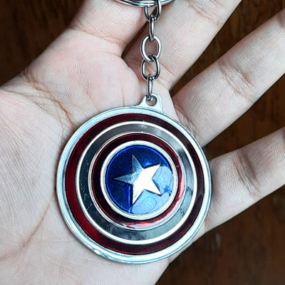 Vipanih Captain America Rotating Keychain Key Chain